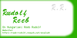 rudolf reeb business card